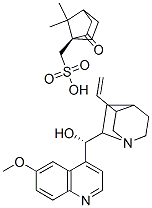 6'-methoxycinchonan-9(S)-ol mono[(1S)-7,7-dimethyl-2-oxobicyclo[2.2.1]heptane-1-methanesulphonate] Structure