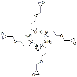 2,4,6,8-tetramethyl-2,4,6,8-tetrakis[3-(oxiranylmethoxy)propyl]cyclotetrasiloxane|2,4,6,8-TETRAMETHYL-2,4,6,8-TETRAKIS(PROPYL GLYCIDYL ETHER)CYCLOTETRASILOXANE