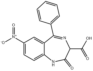 2,3-dihydro-7-nitro-2-oxo-5-phenyl-1H-1,4-benzodiazepine-3-carboxylic acid|