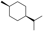 cis-1-イソプロピル-4-メチルシクロヘキサン 化学構造式