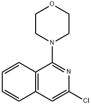 3-Chloro-1-(morpholinyl)-1-ylisoquinoline 化学構造式