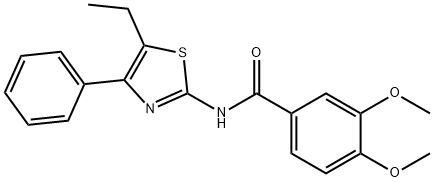 606922-83-2 Benzamide, N-(5-ethyl-4-phenyl-2-thiazolyl)-3,4-dimethoxy- (9CI)