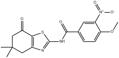 606922-91-2 Benzamide, 4-methoxy-3-nitro-N-(4,5,6,7-tetrahydro-5,5-dimethyl-7-oxo-2-benzothiazolyl)- (9CI)