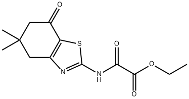 Acetic acid, oxo[(4,5,6,7-tetrahydro-5,5-dimethyl-7-oxo-2-benzothiazolyl)amino]-, ethyl ester (9CI),606923-03-9,结构式