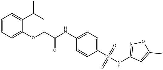 Acetamide, 2-[2-(1-methylethyl)phenoxy]-N-[4-[[(5-methyl-3-isoxazolyl)amino]sulfonyl]phenyl]- (9CI)|