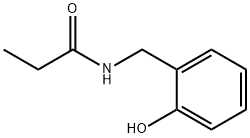 Propanamide,  N-[(2-hydroxyphenyl)methyl]- 化学構造式