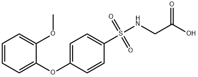 N-[4-(2-Methoxyphenoxy)phenylsulfonyl]glycine Structure