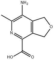 Furo[3,4-c]pyridine-4-carboxylic acid, 7-amino-1,3-dihydro-6-methyl- (7CI) Structure