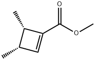 1-Cyclobutene-1-carboxylicacid,3,4-dimethyl-,methylester,cis-(9CI) 化学構造式