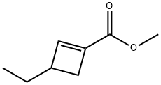 1-Cyclobutene-1-carboxylicacid,3-ethyl-,methylester(9CI) 化学構造式