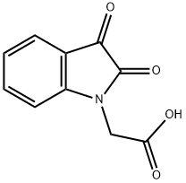 (2,3-二氧-2,3-二氢-吲哚-1-YL)-乙酸 结构式