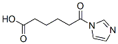 6-(1H-イミダゾール-1-イル)-6-オキソヘキサン酸 化学構造式