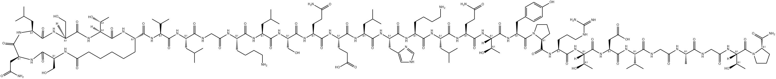 エルカトニン 化学構造式