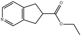 5H-Cyclopenta[c]pyridine-6-carboxylicacid,6,7-dihydro-,ethylester(9CI) Structure