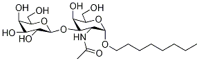 N-Octyl 2-Acetamido-2-deoxy-3-O-(β-D-galactopyranosyl)-α-
D-glucopyranoside Structure