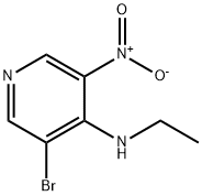 3-溴-N-乙基-5-硝基吡啶-4-胺, 607371-01-7, 结构式
