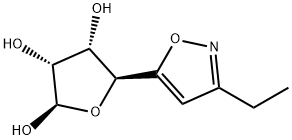 2,3,4-Furantriol, 5-(3-ethyl-5-isoxazolyl)tetrahydro-, (2R,3R,4S,5S)- (9CI) Structure