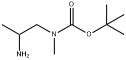 tert-butyl 2-aminopropyl(methyl)carbamate Structure