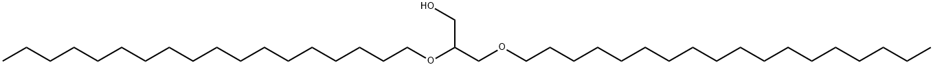 2,3-bis(octadecyloxy)propan-1-ol, 6076-38-6, 结构式