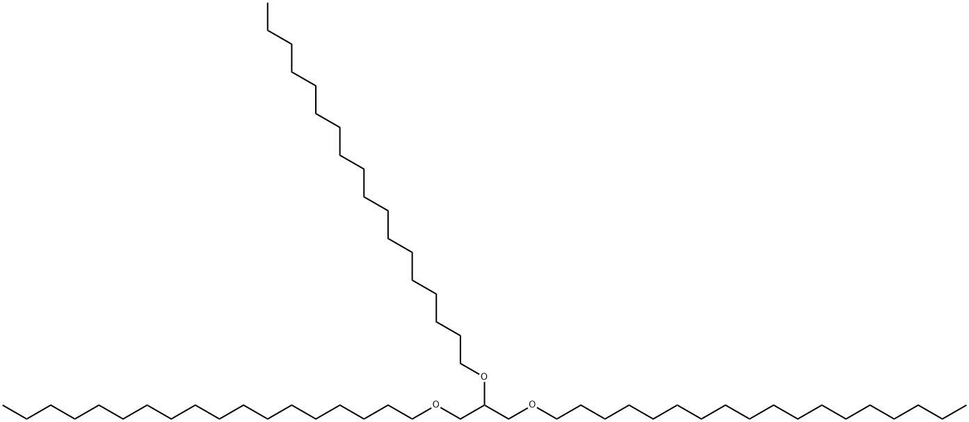 1,1',1''-[1,2,3-Propanetriyltris(oxy)]trisoctadecane,6076-42-2,结构式