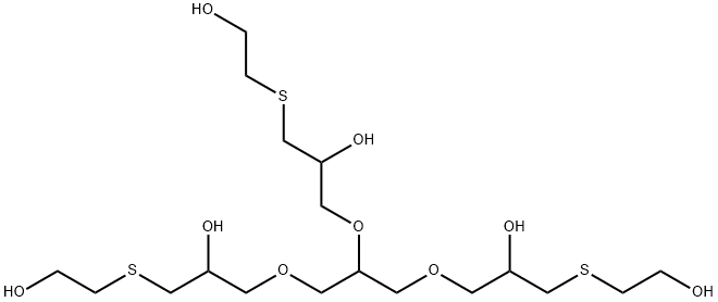 9-[2-hydroxy-3-[(2-hydroxyethyl)thio]propoxy]-7,11-dioxa-3,15-dithiaheptadecane-1,5,13,17-tetrol 结构式