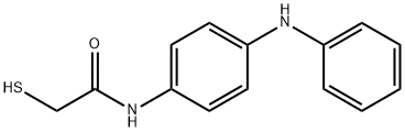 2-mercapto-N-[4-(phenylamino)phenyl]acetamide ,60766-26-9,结构式