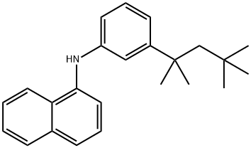 N-(3-(1,1,3,3-TETRAMETHYLBUTYL))PHENYL-1-NAPHTHYLAMINE 化学構造式