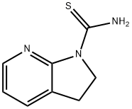 1H-Pyrrolo[2,3-b]pyridine-1-carbothioamide,  2,3-dihydro- 化学構造式