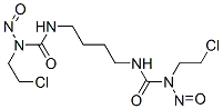 1,1'-テトラメチレンビス[3-(2-クロロエチル)-3-ニトロソ尿素] 化学構造式