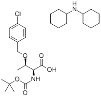 BOC-THR(P-氯-BZL)-OHDCHA 结构式