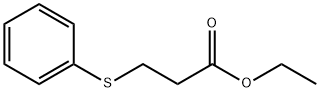 Propanoic acid,3-(phenylthio)-, ethyl ester 化学構造式