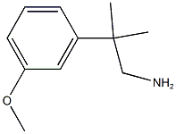 2-(3-methoxyphenyl)-2-methylpropan-1-amine Structure