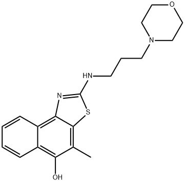 Naphtho[1,2-d]thiazol-5-ol,  4-methyl-2-[[3-(4-morpholinyl)propyl]amino]- Structure