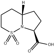 (4AS,7S)-hexahydro-2H-pyrrolo[1,2-b][1,2]-thiazine-7-carboxylic acid 1,1-dioxide Structure