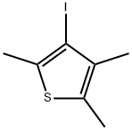 3-碘-2,4,5-三甲基噻吩 结构式