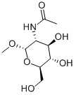 甲基 2-乙酰氨基-2-脱氧-ALPHA-D-吡喃葡萄糖苷,6082-04-8,结构式