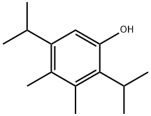 3,4-ジメチル-2,5-ビス(1-メチルエチル)フェノール 化学構造式