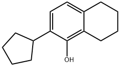2-cyclopentyl-5,6,7,8-tetrahydro-1-naphthol 结构式