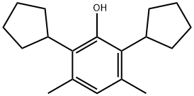 2,6-dicyclopentyl-3,5-xylenol 结构式