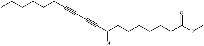 8-Hydroxy-9,11-octadecadiynoic acid methyl ester,6084-80-6,结构式
