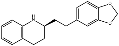 S-2-(2-Benzo[1,3]dioxol-5-yl-ethyl)-1,2,3,4-tetrahydro-quinoline,608525-33-3,结构式