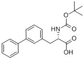 (S)-3-BIPHENYL-3-YL-2-TERT-BUTOXYCARBONYLAMINO-PROPIONIC ACID Struktur