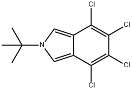 4,5,6,7-テトラクロロ-2-(1,1-ジメチルエチル)-2H-イソインドール 化学構造式