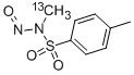 N-甲基(13C)-N-亚硝基对甲苯磺酰胺,60858-95-9,结构式
