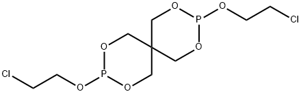 3,9-Bis(2-chloroethoxy)-2,4,8,10-tetraoxa-3,9-diphosphaspiro[5.5]undecane Struktur