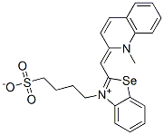 2-[[1-Methyl-2(1H)-quinolylidene]methyl]-3-(4-sulfobutyl) benzoselenazolium, inner salt 化学構造式