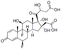 6beta,9-difluoro-11beta,16alpha,17,21-tetrahydroxypregna-1,4-diene-3,20-dione 16,21-di(acetate) Structure