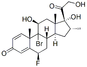 9-bromo-6beta-fluoro-11beta,17,21-trihydroxy-16alpha-methylpregna-1,4-diene-3,20-dione|