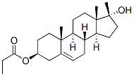 (3beta,17beta)-17-hydroxy-17-methylandrost-5-ene-3-ol propionate 结构式