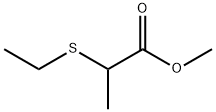 2-(Ethylthio)propionic acid methyl ester,60887-84-5,结构式